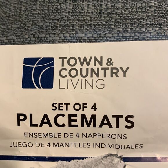 Town & Country set of Four placemats. 100% cotton but look like elegant linen - Picture 2 of 8